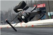 Crazy Wreckage Sequence Re-Run: A Dragster Pulls a Backflip